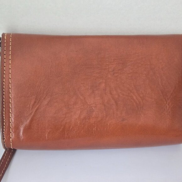 Vintage VERA PELLE Italian Leather Cross Body Handbag - Picture 2 of 9